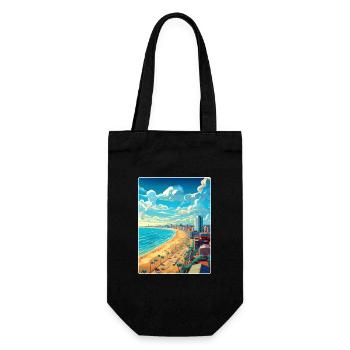 Mar del Plata Affiche de voyage Peinture Souvenir WPA - Sac à bouteille - noir - Devant