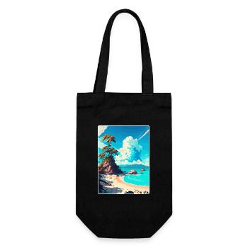 Ko Samui Thaïlande Affiche de voyage thaïlandaise Souvenir WPA - Sac à bouteille - noir - Devant