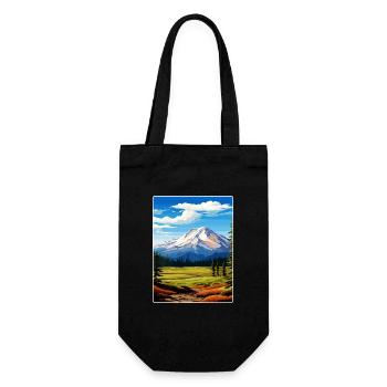 Lassen Volcanic National Park California Travel - Gift Bag for Bottles - black - Front