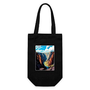 Black Canyon Nationalpark Colorado Reiseposter - Geschenkbeutel für Flaschen - Schwarz - Vorne