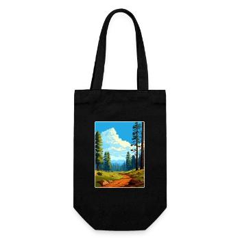 Sequoia Kings Canyon Nationalpark Reiseposter - Geschenkbeutel für Flaschen - Schwarz - Vorne