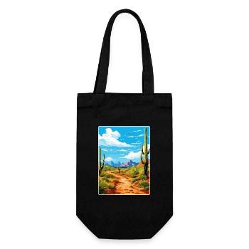 Saguaro Nationalpark Arizona Reiseposter WPA - Geschenkbeutel für Flaschen - Schwarz - Vorne