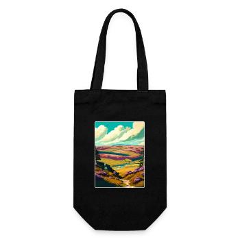 North York Moors National Park Travel Poster WPA - Gift Bag for Bottles - black - Front