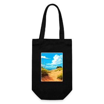Indiana Dunes National Park Travel Poster Souvenir - Gift Bag for Bottles - black - Front