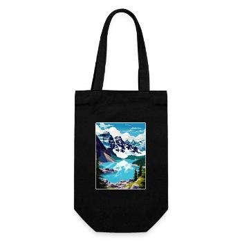 Parc national Banff Canada Affiche de voyage souvenir - Sac à bouteille - noir - Devant