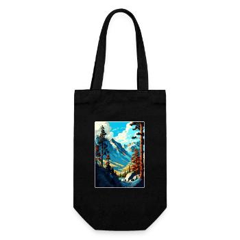 Kings Canyon Nationalpark Reiseplakat Souvenir - Geschenkbeutel für Flaschen - Schwarz - Vorne