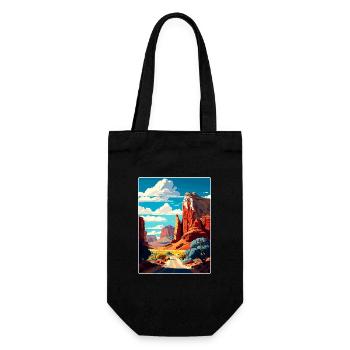Capitol Reef Nationalpark Reiseposter Souvenir - Geschenkbeutel für Flaschen - Schwarz - Vorne
