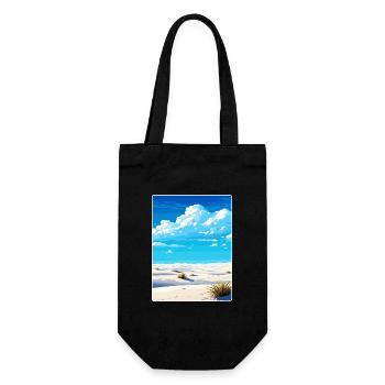 White Sands Nationalpark Reiseplakat Souvenir - Geschenkbeutel für Flaschen - Schwarz - Vorne