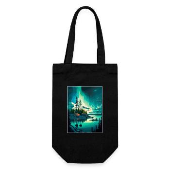 Voyageurs Nationalpark Reiseposter Souvenir WPA - Geschenkbeutel für Flaschen - Schwarz - Vorne
