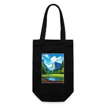 Parc national de Yosemite Affiche de voyage Souvenir WPA - Sac à bouteille - noir - Devant