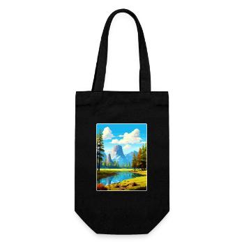 Parc national de Yosemite Affiche de voyage Souvenir WPA - Sac à bouteille - noir - Devant