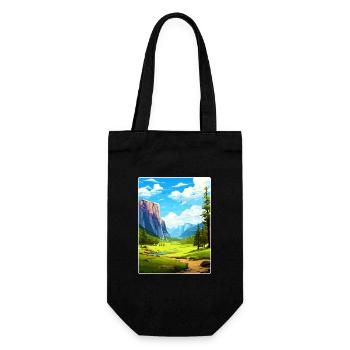 Parc national de Yosemite Affiche de voyage Souvenir WPA - Sac à bouteille - noir - Devant