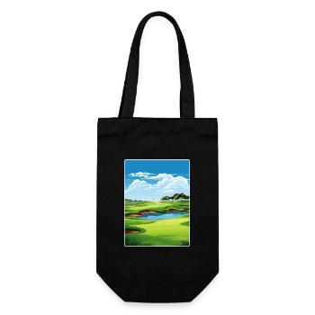 Harbor Town Golf Links Club Course Reiseposter - Geschenkbeutel für Flaschen - Schwarz - Vorne