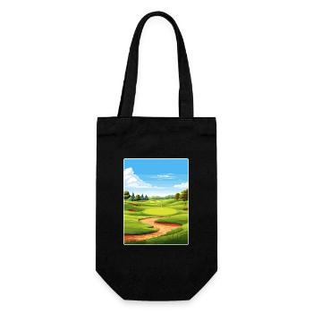 Southern Hills Country Club Golf Course Travel WPA - Gift Bag for Bottles - black - Front