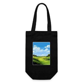 Bethpage Black Golf Course Travel Poster Souvenir - Gift Bag for Bottles - black - Front