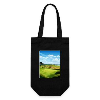 Bandon Dunes Golf Resort Travel Poster Souvenir - Gift Bag for Bottles - black - Front
