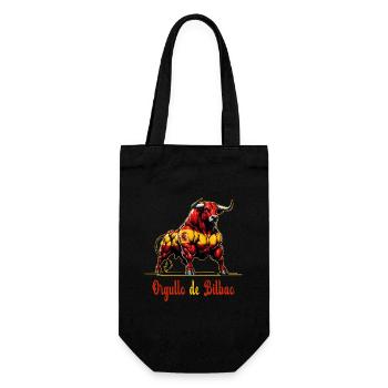 The pride Bilbao flag design - Gift Bag for Bottles - black - Front