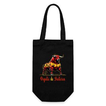 The pride Mallorca flag design - Gift Bag for Bottles - black - Front