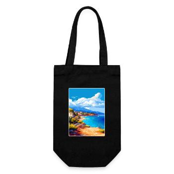 Île d’Agistri Grèce Affiche de voyage Souvenir WPA - Sac à bouteille - noir - Devant