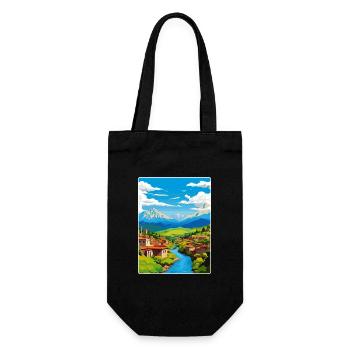 Antakya Turquie Turquie Affiche de voyage vintage souvenir - Sac à bouteille - noir - Devant