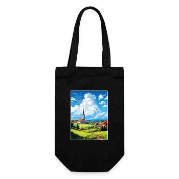 Odenwald Deutschland Reise Poster Souvenir Farbe WPA - Geschenkbeutel für Flaschen - Schwarz - Vorne