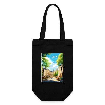 Aix En Provence Frankreich Reiseposter Souvenir WPA - Geschenkbeutel für Flaschen - Schwarz - Vorne