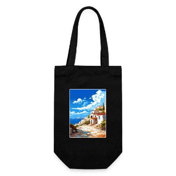 Mani Halbinsel Griechenland Reiseposter Souvenir WPA - Geschenkbeutel für Flaschen - Schwarz - Vorne