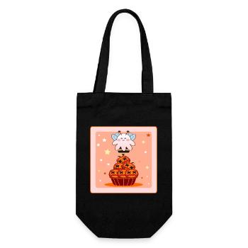 PUMPKIN CUPCAKE HALLOWEEN HONEY BEE - Gift Bag for Bottles - black - Front