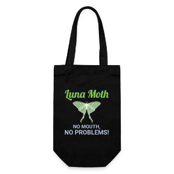 Luna Moth Nocturnal Animal Insect Collector - Gift Bag for Bottles - black - Front