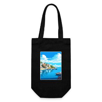 Île d’Agistri Grèce Affiche de voyage Souvenir WPA - Sac à bouteille - noir - Devant