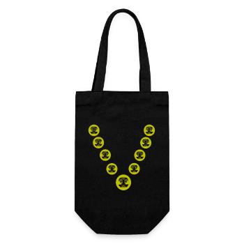 Kette - Geschenkbeutel für Flaschen - Schwarz - Vorne