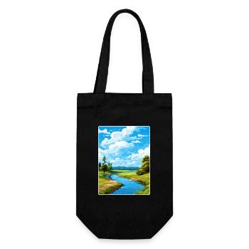 Unteres Odertal Deutschland Reiseposter Souvenir - Geschenkbeutel für Flaschen - Schwarz - Vorne