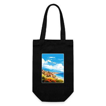 Kalamata Grèce Affiche de voyage Peinture Souvenir WPA - Sac à bouteille - noir - Devant