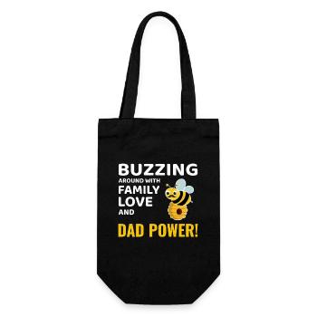 Honeybee Dad Beekeeper Beekeeping Insect Collector - Gift Bag for Bottles - black - Front