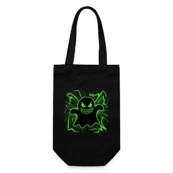 Ghost Halloween Ghosts Creepy Motif - Gift Bag for Bottles - black - Front
