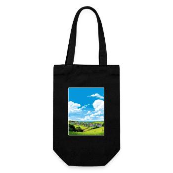 Crantock Cornwall England Travel Poster Souvenir - Gift Bag for Bottles - black - Front