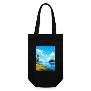 Lake Arrowhead Kalifornien Reise Poster Souvenir - Geschenkbeutel für Flaschen - Schwarz - Vorne