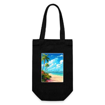Miami Floride voyage affiche Souvenir peinture WPA - Sac à bouteille - noir - Devant