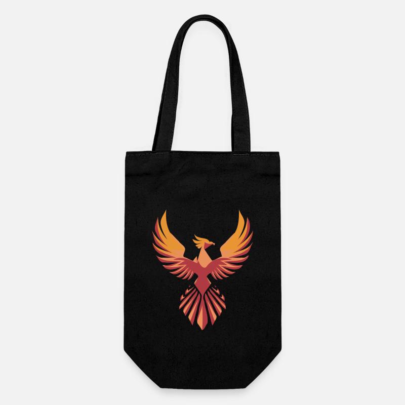 Stylized Phönix - Geschenkbeutel für Flaschen - Schwarz