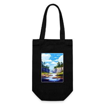 Carte d’affiche de voyage du parc national de la vallée de Cuyahoga - Sac à bouteille - noir - Devant
