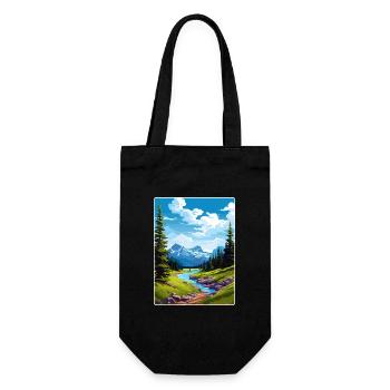 Gletscher-Nationalpark Reiseposter Souvenir WPA - Geschenkbeutel für Flaschen - Schwarz - Vorne