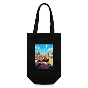 Baku Circuit Motorsport Race Azerbaijan Travel WPA - Gift Bag for Bottles - black - Front