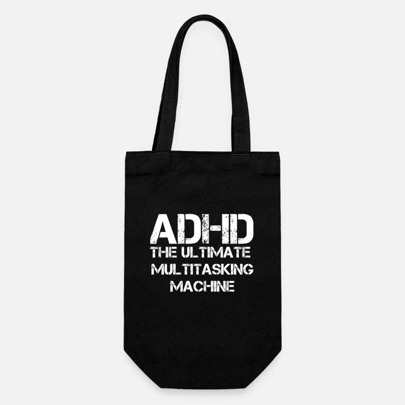ADHD - Gift Bag for Bottles - black