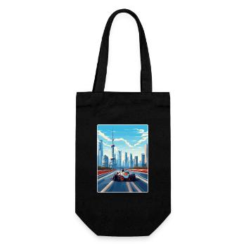 Shanghai Circuit Motorsport Race China Travel Card - Geschenkbeutel für Flaschen - Schwarz - Vorne