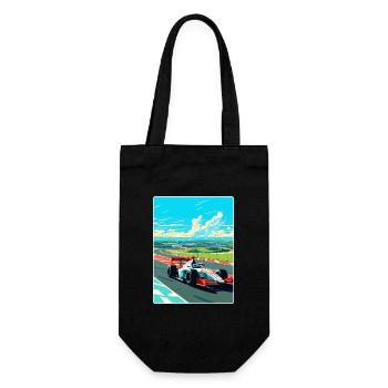 Magny Cours Circuit Motorsport Race Frankreich Reisen - Geschenkbeutel für Flaschen - Schwarz - Vorne