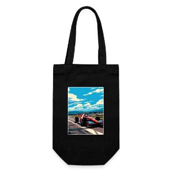 Suzuka Circuit Motorsport Rennen Japan Reiseposter - Geschenkbeutel für Flaschen - Schwarz - Vorne