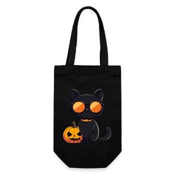Cat Halloween Hangover Sunglasses - Gift Bag for Bottles - black - Front