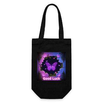 Good Luck - Gift Bag for Bottles - black - Front
