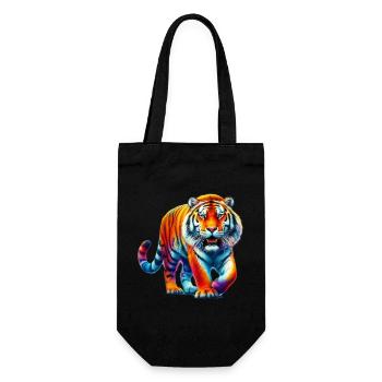 Tiger - Gift Bag for Bottles - black - Front
