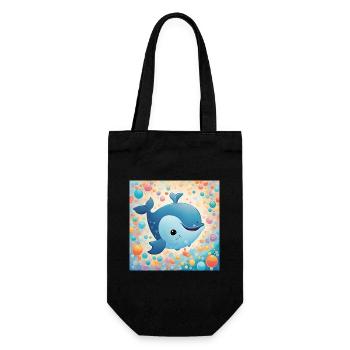 Baby poster, nursery, infant - Gift Bag for Bottles - black - Front